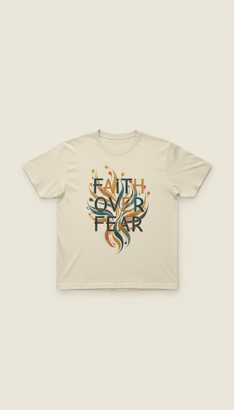 Faith over fear cotton tee